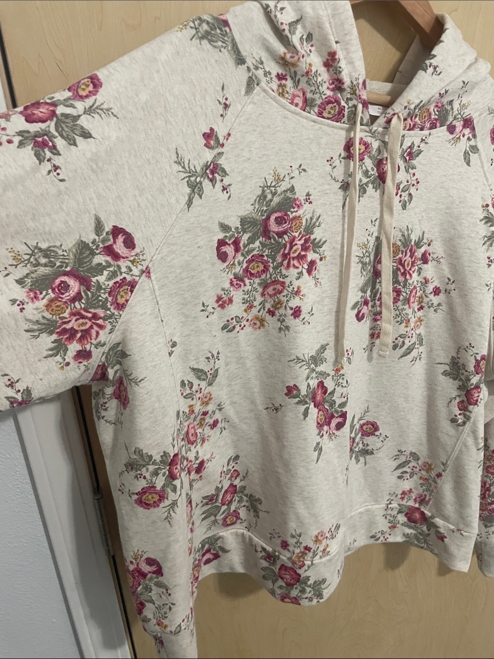 🌸 LC Lauren Conrad Floral Lightweight Hoodie Sweatshirt XL 🌸 - Picture 5 of 10